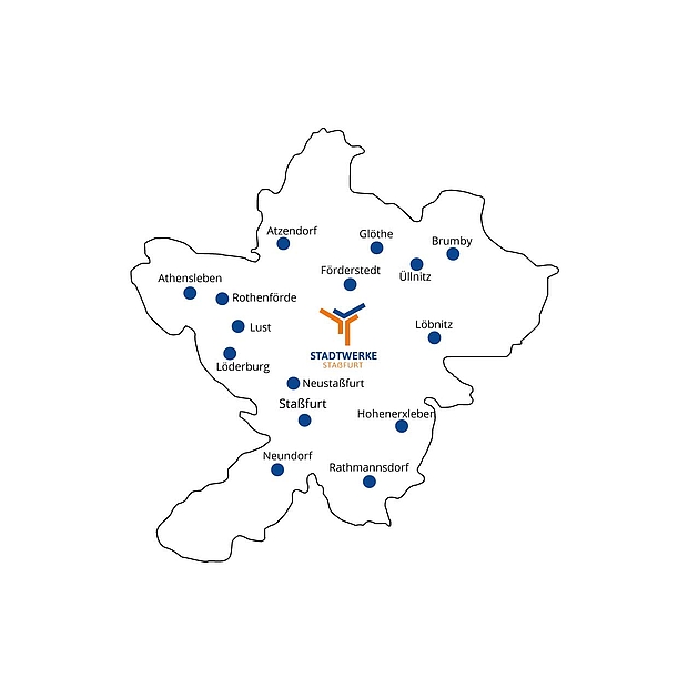 Innerhalb des Netzgebietes