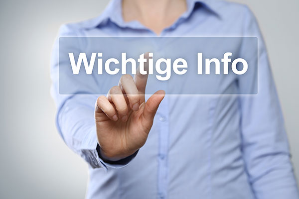 Wichtige Information